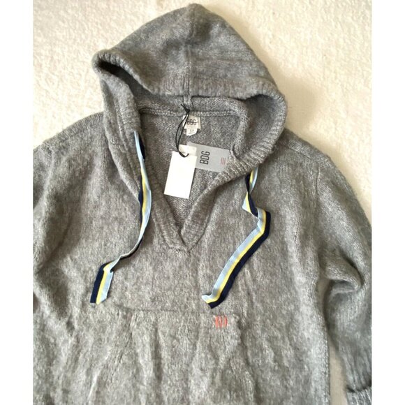 Urban Outfitters BDG Brady Brushed Knit Hoodie LS Sweatshirt Sz S Gray NWT $98 - Picture 5 of 10